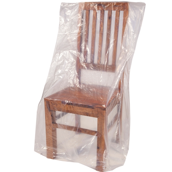 Clear Polythene Dining Chair Bag